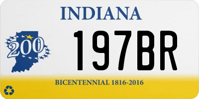 IN license plate 197BR