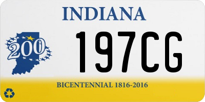 IN license plate 197CG