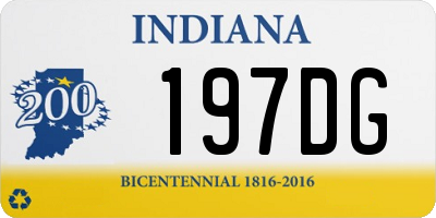 IN license plate 197DG