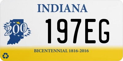 IN license plate 197EG