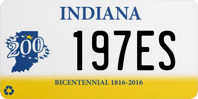 IN license plate 197ES