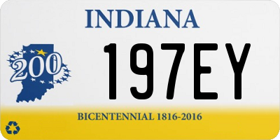 IN license plate 197EY