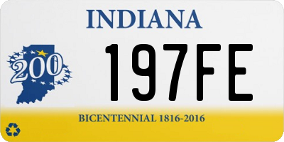 IN license plate 197FE