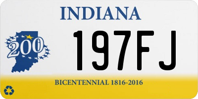 IN license plate 197FJ