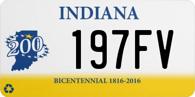 IN license plate 197FV