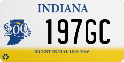 IN license plate 197GC