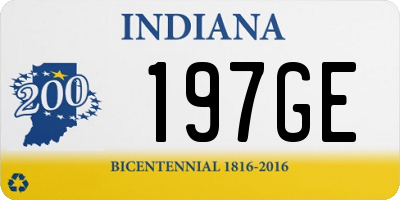 IN license plate 197GE