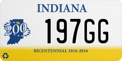 IN license plate 197GG