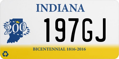 IN license plate 197GJ