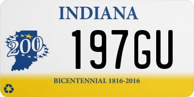 IN license plate 197GU