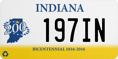 IN license plate 197IN