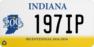 IN license plate 197IP