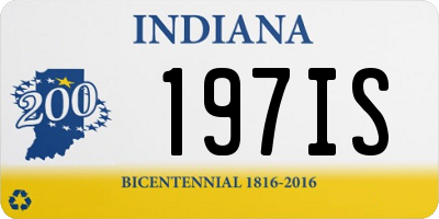 IN license plate 197IS