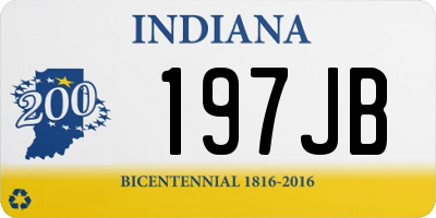 IN license plate 197JB