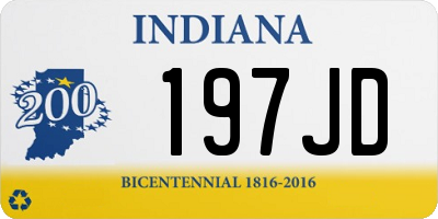 IN license plate 197JD