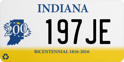 IN license plate 197JE