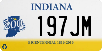 IN license plate 197JM