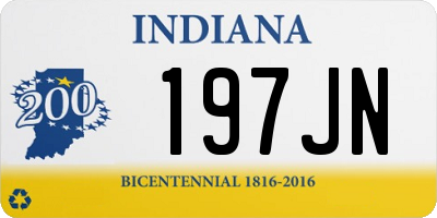 IN license plate 197JN