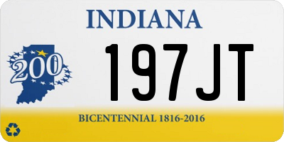IN license plate 197JT