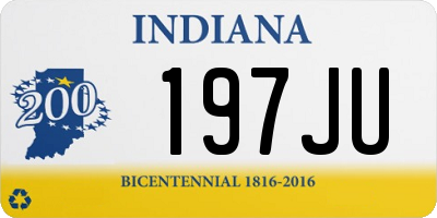 IN license plate 197JU