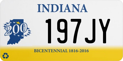 IN license plate 197JY