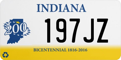 IN license plate 197JZ