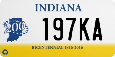 IN license plate 197KA