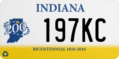 IN license plate 197KC