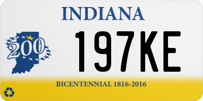 IN license plate 197KE