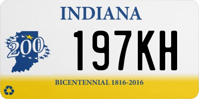 IN license plate 197KH