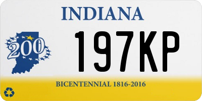 IN license plate 197KP