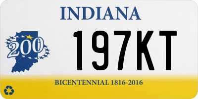 IN license plate 197KT