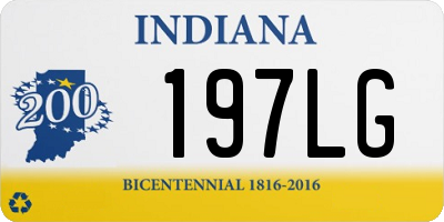 IN license plate 197LG