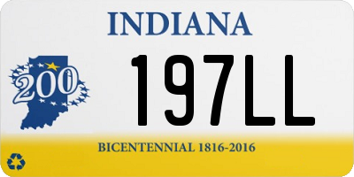 IN license plate 197LL