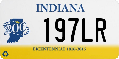 IN license plate 197LR