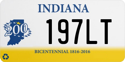 IN license plate 197LT