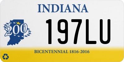 IN license plate 197LU