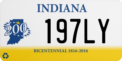 IN license plate 197LY