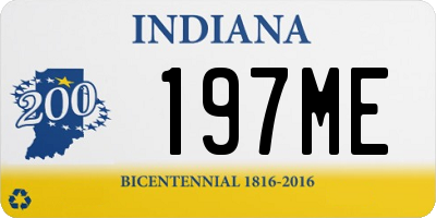 IN license plate 197ME