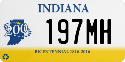 IN license plate 197MH