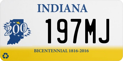 IN license plate 197MJ