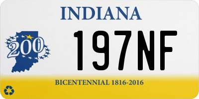 IN license plate 197NF