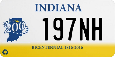 IN license plate 197NH