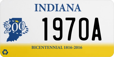 IN license plate 197OA