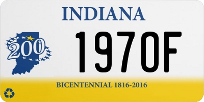 IN license plate 197OF