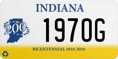 IN license plate 197OG