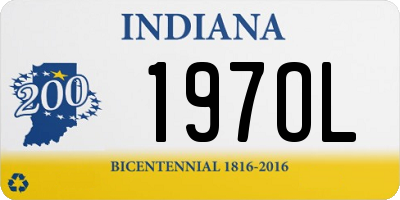 IN license plate 197OL