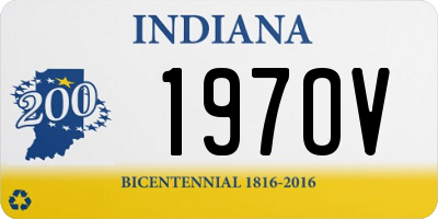 IN license plate 197OV