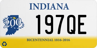 IN license plate 197QE