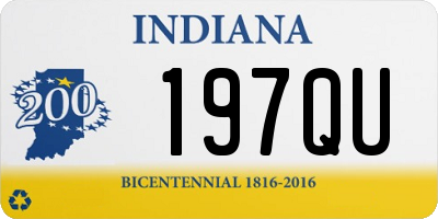 IN license plate 197QU